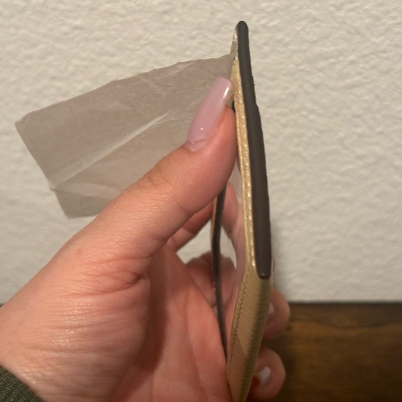 Coach Cream and Tan Card Holder - Picture 6 of 9
